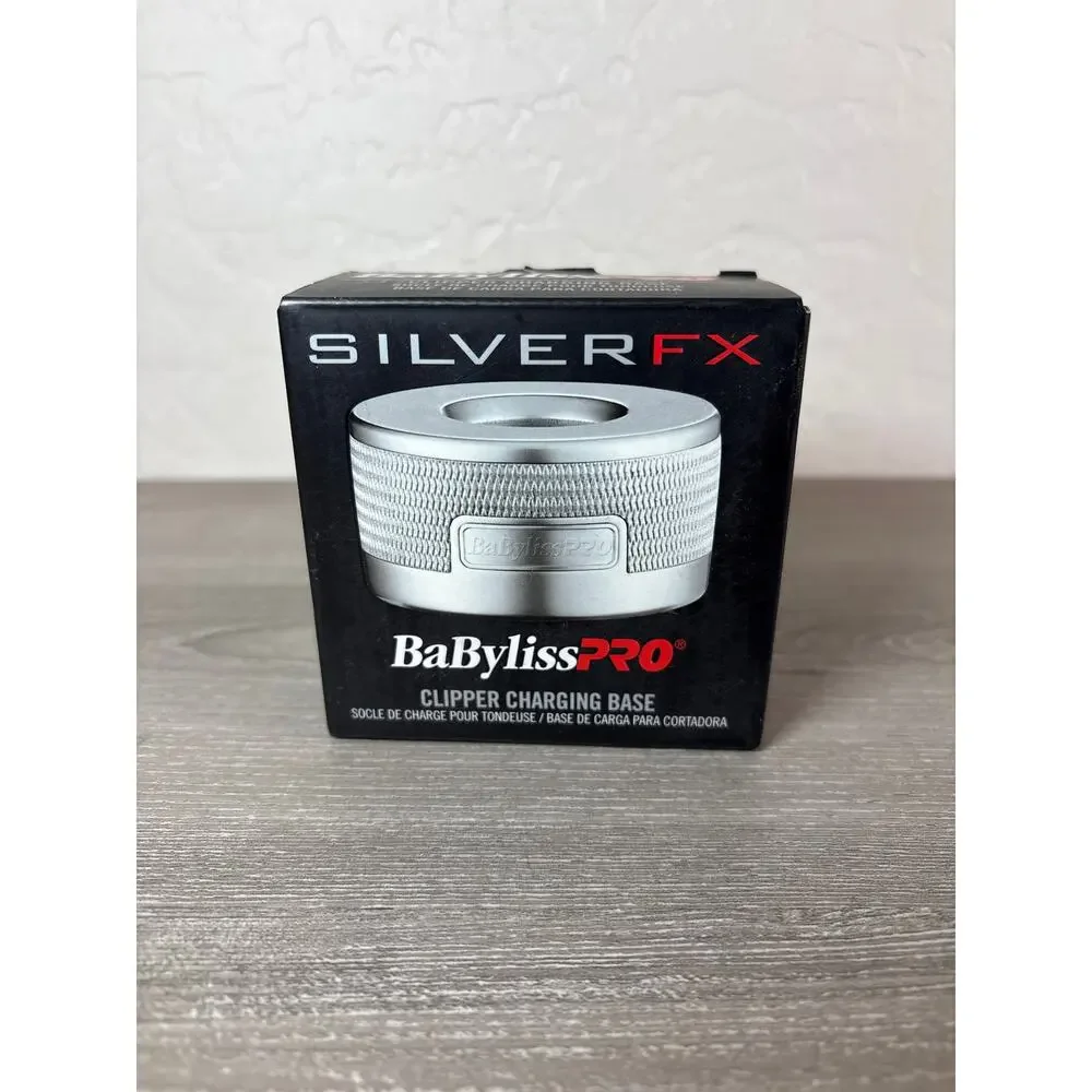 BabylissPRO Silver FX Cipper Charging Base FX870- Silver-‎ New in Box